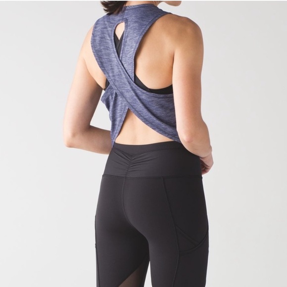 RARE lululemon Fast as Light Muscle Tank - Heathered Viola - Picture 1 of 8